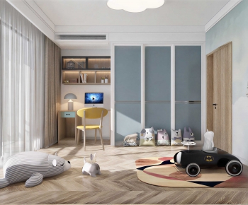 Modern Children's Room Activity Room-ID:608515027