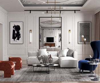 Nordic Style A Living Room-ID:727133043
