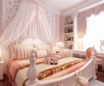 Simple European Style Girl's Room Daughter's Room-ID:203947078
