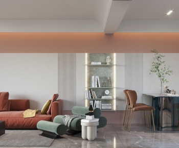 Modern A Living Room-ID:619852079
