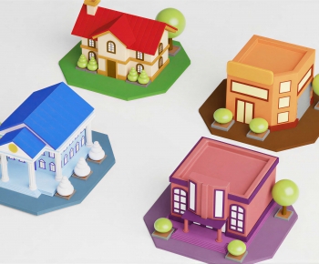 Modern Cartoon House-ID:361135013