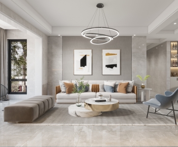 Modern A Living Room-ID:485105995