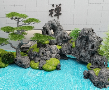 Modern Rockery Waterscape-ID:859556916