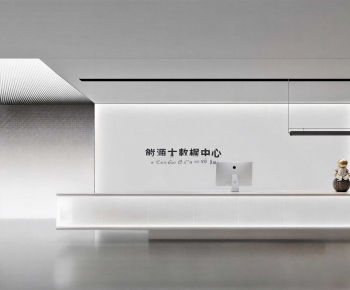 Modern Office Reception Desk-ID:627784972