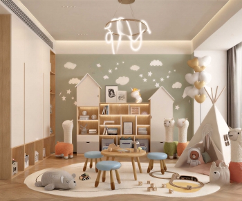 Modern Children's Room Activity Room-ID:682488923