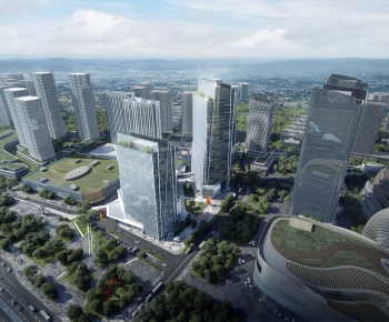 Modern Architectural Bird's-eye View Planning-ID:202881105