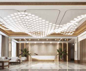 Modern Office Reception Desk-ID:398022897