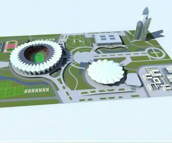 Modern Park Landscape-ID:729979991