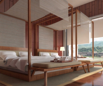 New Chinese Style Bedroom-ID:587867988