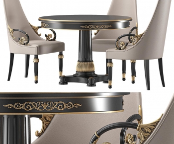 American Style Dining Table And Chairs-ID:735965013