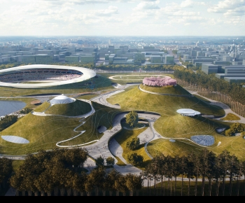 Modern Architectural Bird's-eye View Planning-ID:652775056