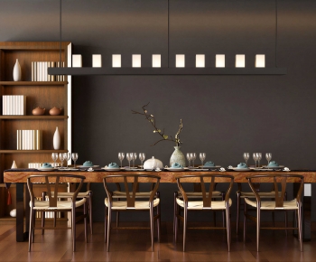 New Chinese Style Dining Table And Chairs-ID:580765962