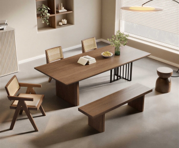 Modern Dining Table And Chairs-ID:595704083