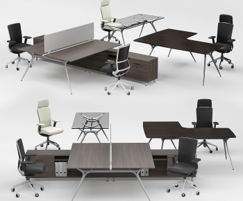 Modern Office Desk And Chair-ID:170291903