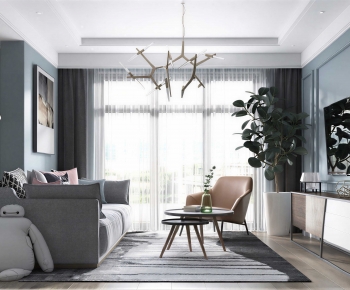 Nordic Style A Living Room-ID:264616013
