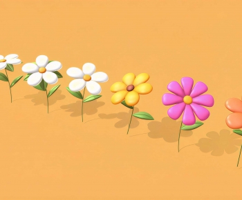 Modern Flowers And Grass-ID:120707046
