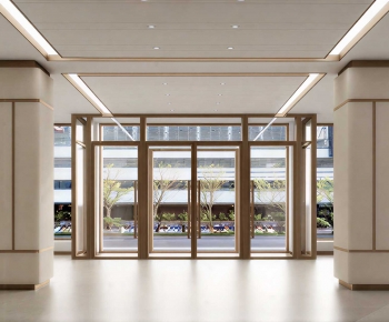 Modern Hospital Hall-ID:620661978
