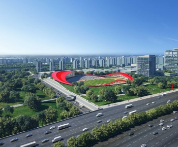Modern Architectural Bird's-eye View Planning-ID:719361077