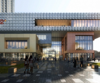 Modern Appearance Of Commercial Building-ID:234658007