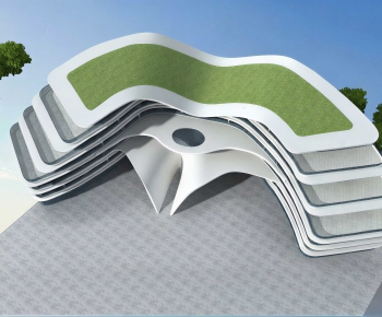 Modern Architecture Of Artistic Style-ID:955131195
