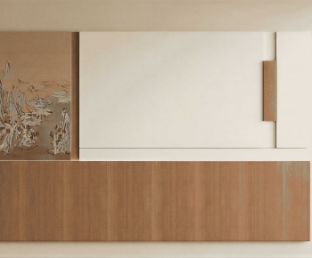 New Chinese Style TV Wall-ID:153134112