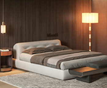 Modern Double Bed-ID:891458994