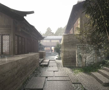 New Chinese Style Courtyard/landscape-ID:345652101