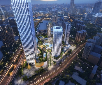 Modern Architectural Bird's-eye View Planning-ID:229330069