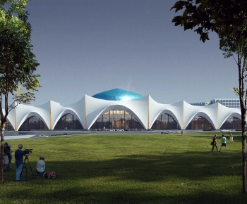 Modern Architecture Of Artistic Style-ID:858175044