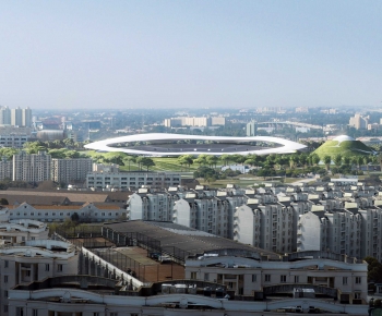 Modern Architectural Bird's-eye View Planning-ID:699647905