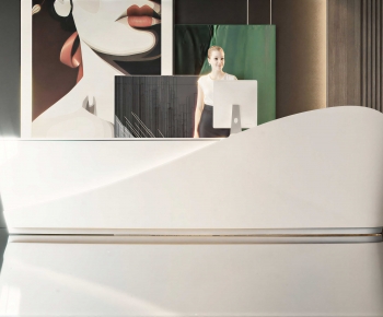 Modern Reception Desk-ID:827858926