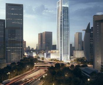 Modern Appearance Of Commercial Building-ID:725243092