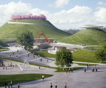 Modern Park Landscape-ID:603295093