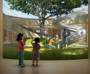 Modern School Building-ID:380512002