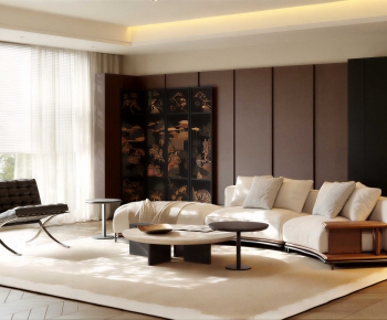 New Chinese Style A Living Room-ID:803198109