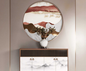 New Chinese Style Side Cabinet-ID:414673099