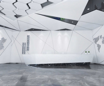 Modern Office Reception Desk-ID:416429042