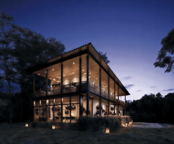 New Chinese Style Appearance Of Commercial Building-ID:385986099