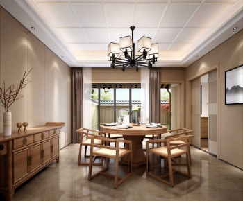 New Chinese Style Dining Room-ID:710819013