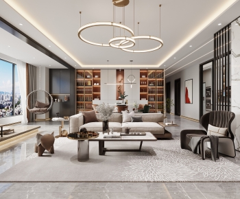 Modern A Living Room-ID:505418067