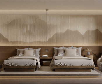 New Chinese Style Bedroom-ID:647739891