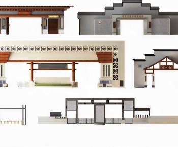 Chinese Style Facade Element-ID:331553941
