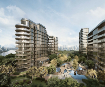 Modern Residential Building-ID:370845087