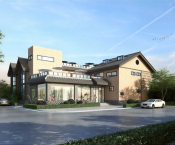 New Chinese Style Appearance Of Commercial Building-ID:206147913