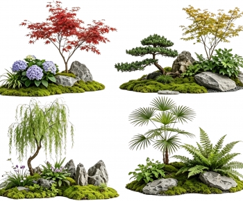 New Chinese Style Plant Landscaping-ID:317334892