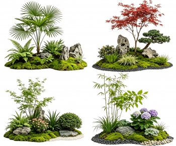 New Chinese Style Plant Landscaping-ID:762100285