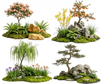 New Chinese Style Plant Landscaping-ID:432198056