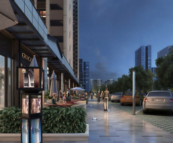 Modern Commercial Street-ID:671034103