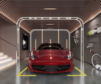 Modern Underground Garage-ID:501784097