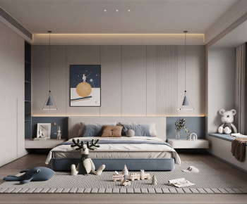 Modern Boy's Room And Son's Room-ID:885088925